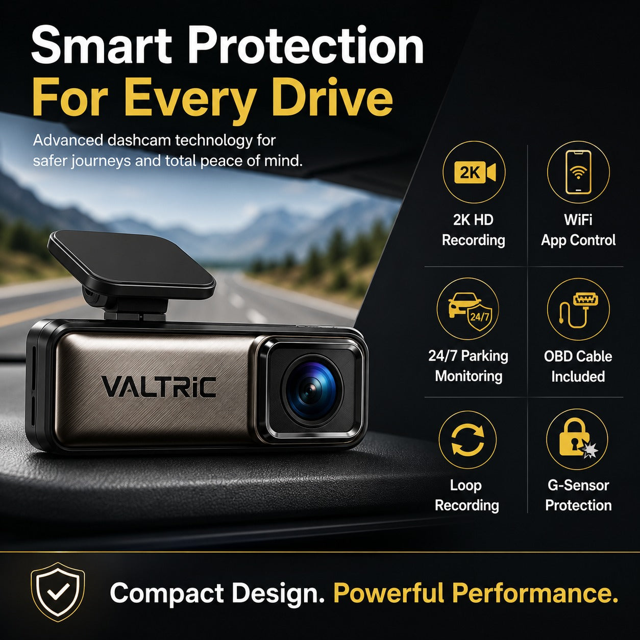 VALTRIC Vision 1 Smart Dashcam